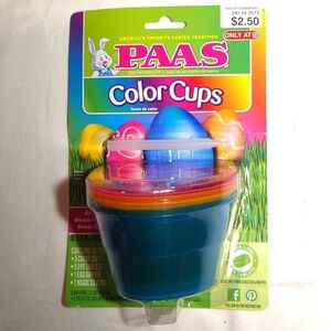 Pass Easter Color Cups Egg Decorating Kit